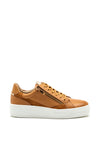 Marco Tozzi Leather Zip Trainers, Tan
