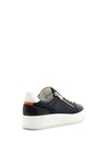 Marco Tozzi Leather Zip Trainers, Navy