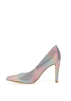 Marco Tozzi Glitter Ombre Pointed Toe Heeled Shoes, Silver