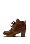 Marco Tozzi Lace Up Chunky Heel Ankle Boots, Brown
