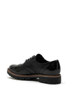 Marco Tozzi Chunky Sole Faux Leather Brogues, Black