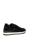 Marco Tozzi Suede Mix Lace Up Trainers, Black
