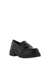 Marco Tozzi Chunky Lug Sole Loafers, Black