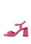 Marco Tozzi Block Flare Heel Sandals, Hot Pink