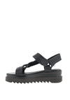 Marco Tozzi Platform Side Bar Sandals, Black