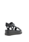 Marco Tozzi Platform Side Bar Sandals, Black