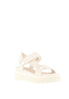 Marco Tozzi Platform Side Bar Sandals, Cream