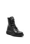 Marco Tozzi Leather Lace up Boots, Black