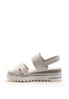 Marco Tozzi Reptile Print Chunky Sole Sandal, Grey