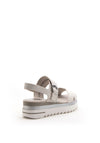 Marco Tozzi Reptile Print Chunky Sole Sandal, Grey