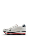 Marco Tozzi Chunky Stripped Sole Trainer, White Multi