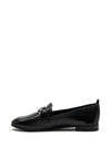 Marco Tozzi Leather Buckle Slip On Shoe, Black