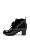 Marco Tozzi Patent Block Heel Desert Boots, Black