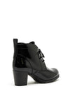 Marco Tozzi Patent Block Heel Desert Boots, Black