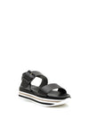Marco Tozzi Leather Buckled Strap Sandals, Black