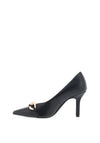 Marco Tozzi Chain Court Shoes, Black
