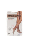 Marie Claire Satin Sheen Ankle Highs 15 Den Twin Pack, Natural