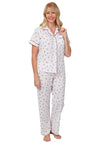 Marlon Floral Light Pyjama Set, White Multi