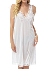 Marlon Tilly Cling Resist Wide Strap Slip Dress, White