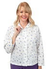 Marlon Quilted Floral Bed Jacket, Blue