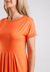 Masai Navis Short Sleeve Jersey Dress, Orange