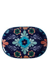Mw Majolica Serving Platter 40 X 28cm Maxwell & Williams Majolica Oblong Serving Platter, Blue