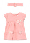 Mayoral Baby Girls 2 Piece Dress and Headband Set, Pink