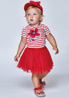 Mayoral Baby Girls 3 Piece Tops and Skirt Set, Red