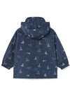 Mayoral Baby Boy Boat Printed Reversible Windbreaker, Navy and Blue