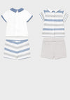 Mayoral Baby Boys 4 Piece Top and Shorts Set, Blue