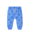 Mayoral Baby Boy Animal Pattern Jogger, Blue