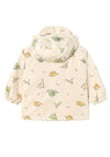 Mayoral Baby Boy Dino Printed Reversible Windbreaker, Beige and Orange