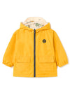 Mayoral Baby Boy Dino Printed Reversible Windbreaker, Beige and Orange