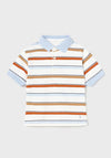 Mayoral Baby Boy Stripe Polo Shirt, Blue Multi