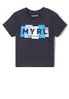 Mayoral Baby Boy Print T-shirt, Navy