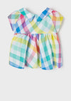 Mayoral Baby Girl Check Blouse, Multi