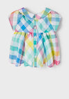 Mayoral Baby Girl Check Blouse, Multi