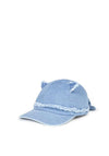 Mayoral Baby Girl Ears and Bow Hat, Denim