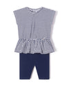 Mayoral Baby Girl Top and Legging Set, Navy