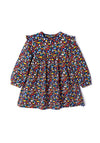 Mayoral Baby Girl Print Dress, Navy Multi