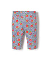 Mayoral Baby Girl Floral and Dots Capri Legging, Red