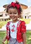 Mayoral Baby Girl Reversible Windbreaker, Red