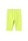 Mayoral Baby Girl Short Leggings, Lime Green