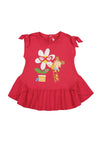 Mayoral Baby Girl Flower Dress, Red
