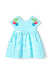 Mayoral Baby Girl Stripe Dress, Blue Multi