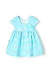 Mayoral Baby Girl Stripe Dress, Blue Multi