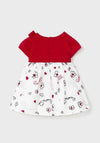 Mayoral Baby Girl Embroidered Tulle Dress, Red