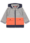 Mayoral Boys Blocked Stripe Windbreaker, Navy Mix