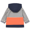 Mayoral Boys Blocked Stripe Windbreaker, Navy Mix