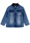 Mayoral Boy Soft Denim Jacket, Denim Blue